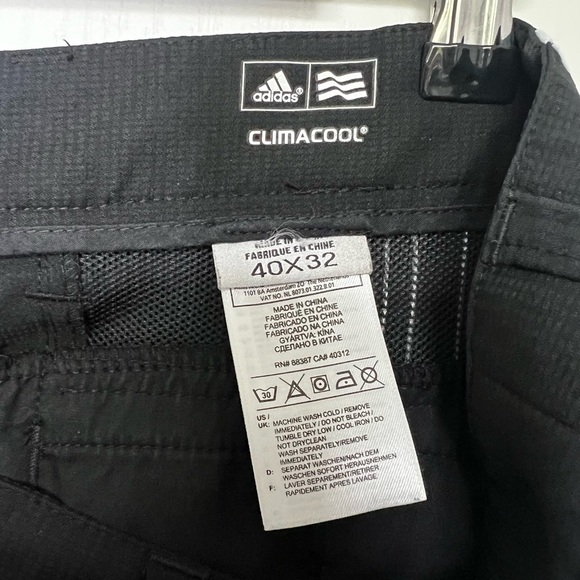 Adidas Men’s Climacool Golf Pants Black White Size 40X32 - Picture 4 of 4